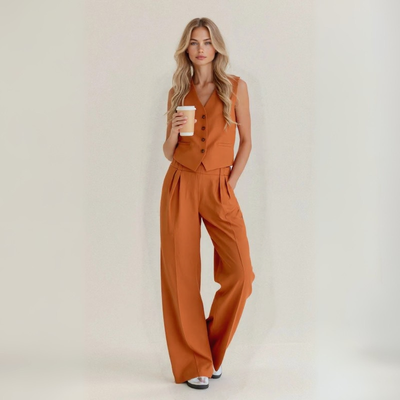 ANITA | VEST & TAILORED TROUSERS SET