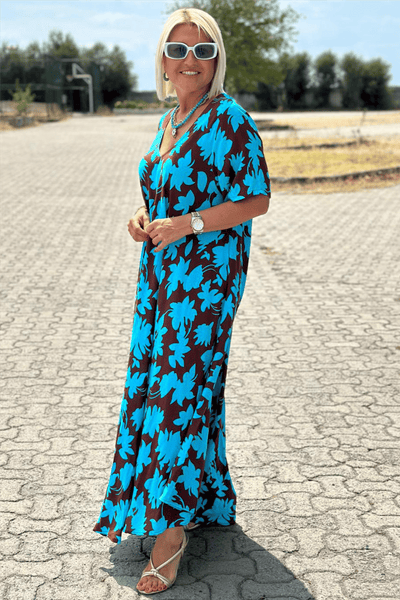 Liva™ | Botanical Elegance Maxi Dress