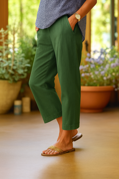 Brittney | LINEN-COTTON SUMMER TROUSERS