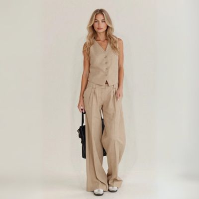 ANITA | VEST & TAILORED TROUSERS SET