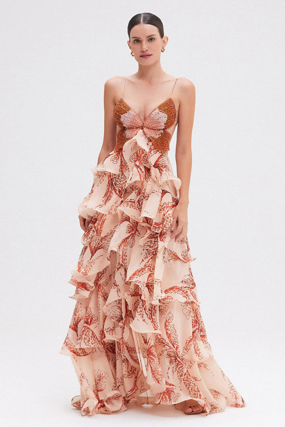 NAHIA | RUFFLED DRESS