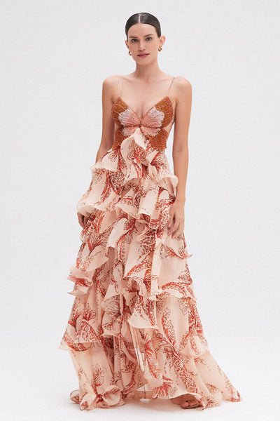 NAHIA | RUFFLED DRESS