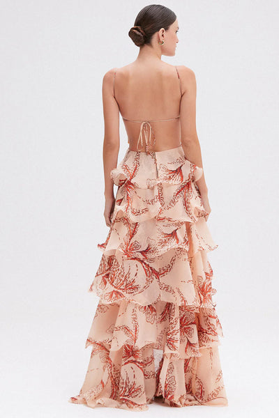 NAHIA | RUFFLED DRESS