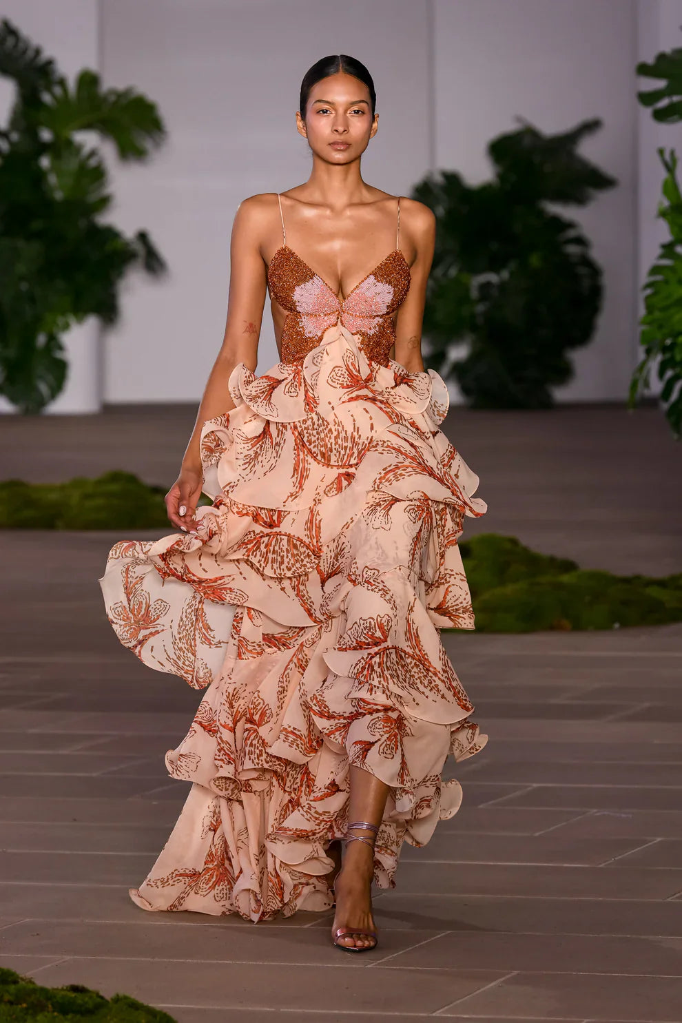 NAHIA | RUFFLED DRESS