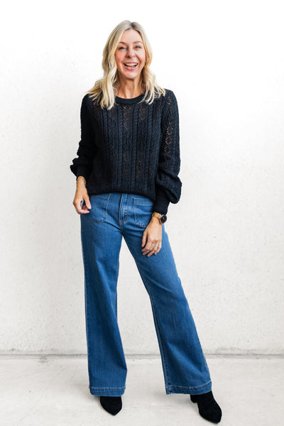 Lacey | Lace Knit Sweater