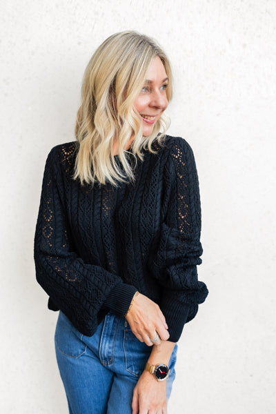 Lacey | Lace Knit Sweater