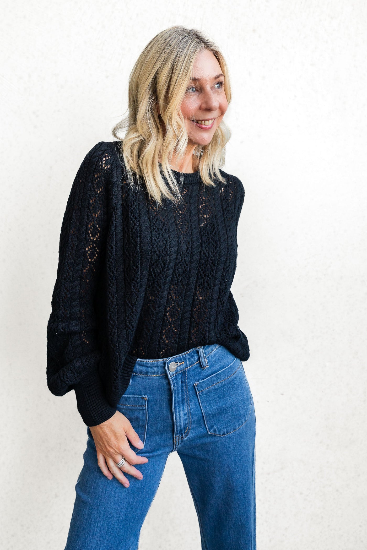 Lacey | Lace Knit Sweater
