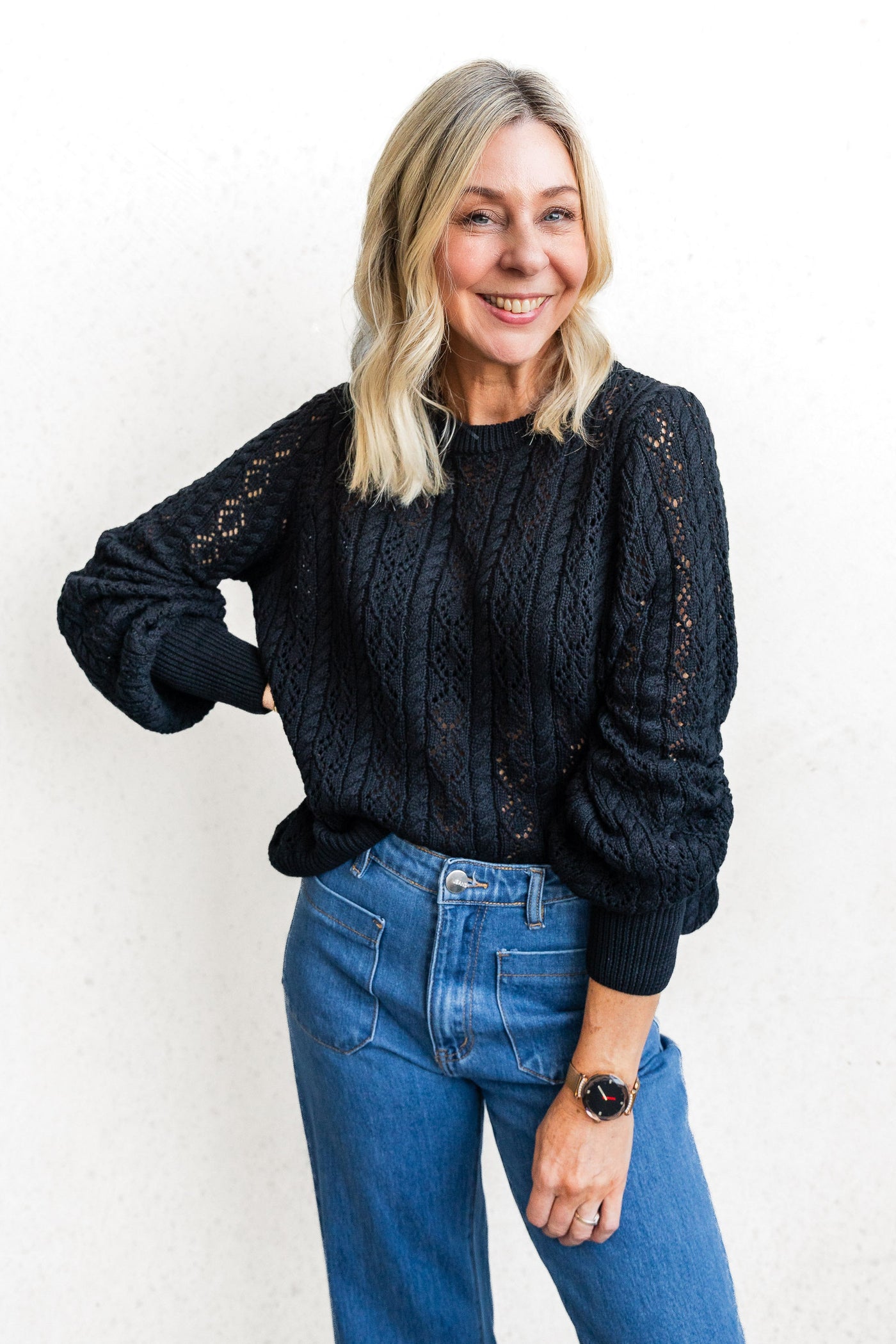 Lacey | Lace Knit Sweater